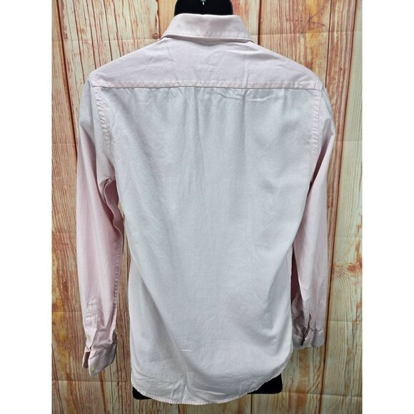 Zara Man Slim Fit Light Pink Button-Up Shirt Size Medium - Picture 2 of 6